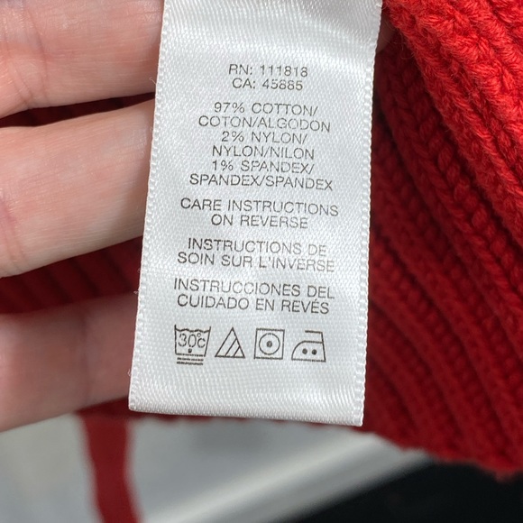 Michael Kors womens sweater kimono cardigan belted red LIKE NEW size Small - Picture 5 of 5